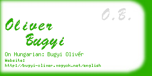 oliver bugyi business card