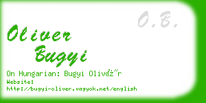 oliver bugyi business card